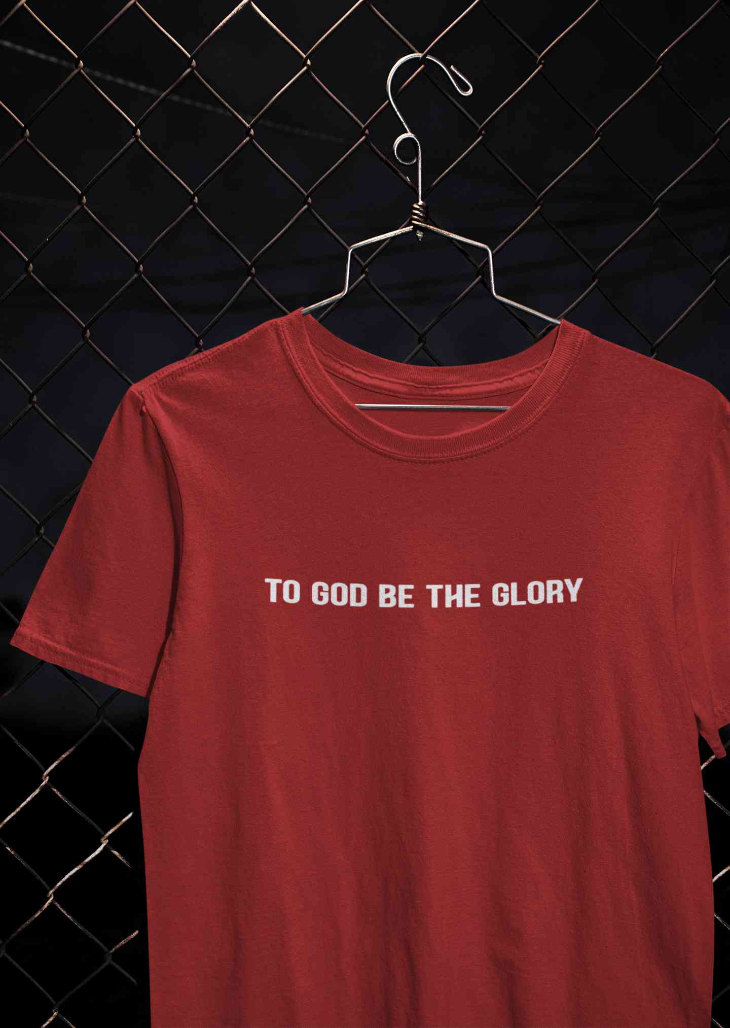 To God Be The Glory Minimals Mens Half Sleeves T-shirt- FunkyTeesClub