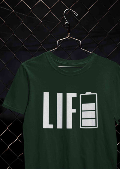 Life Mens Half Sleeves T-shirt- FunkyTeesClub
