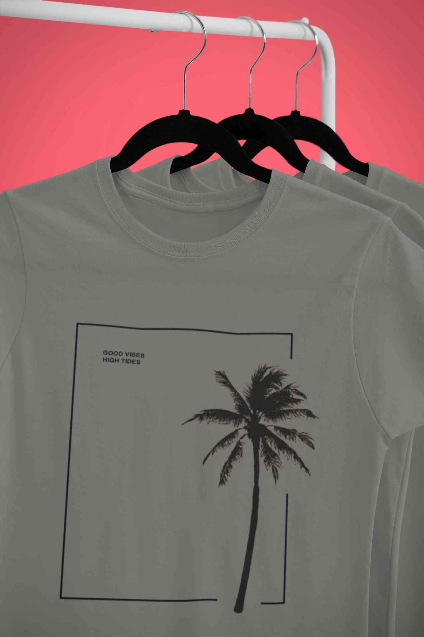 Good Vibes High Tides Mens Half Sleeves T-shirt- FunkyTeesClub