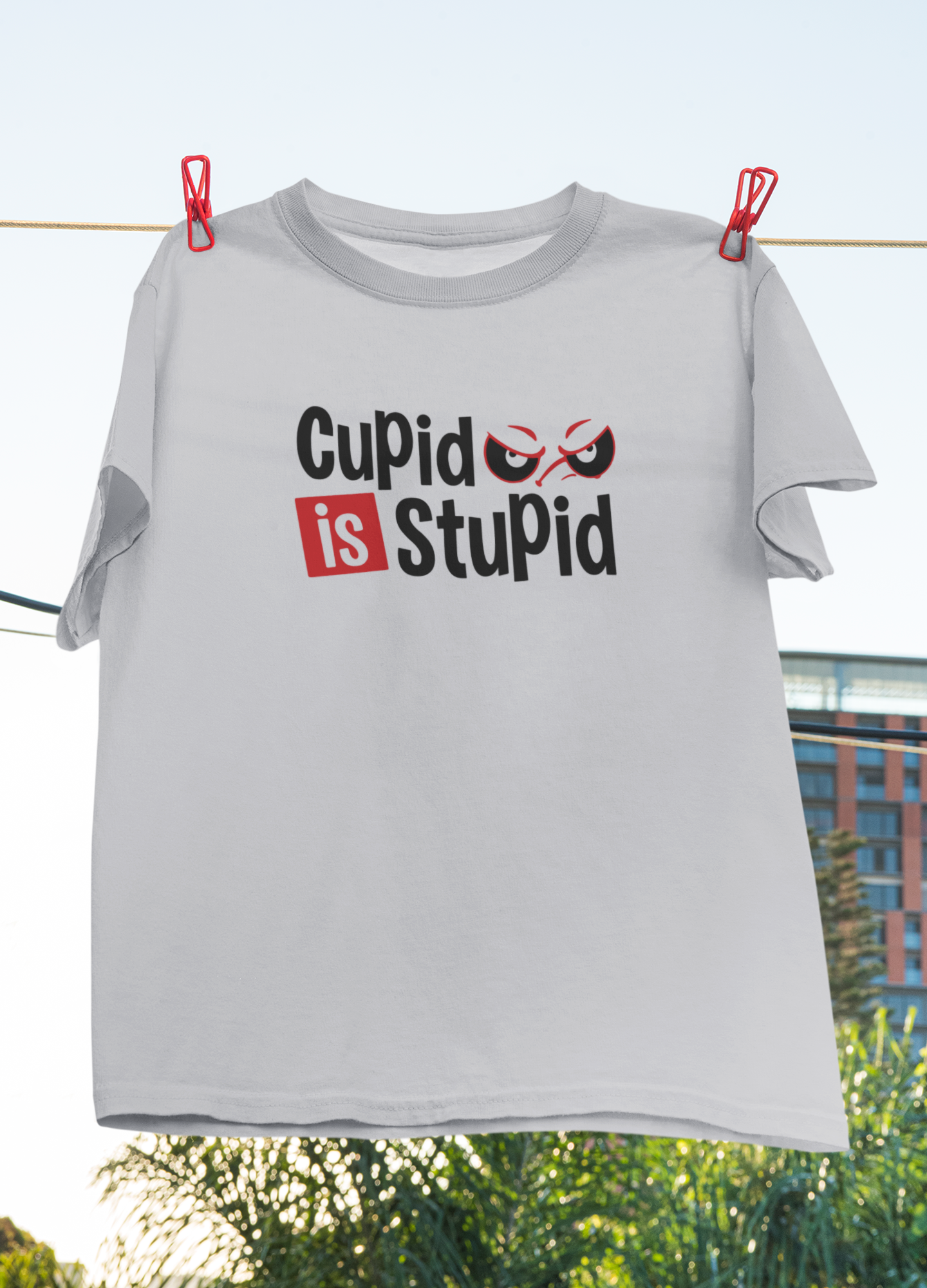 Cupid Stupid Desi Women Half Sleeves T-shirt- FunkyTeesClub