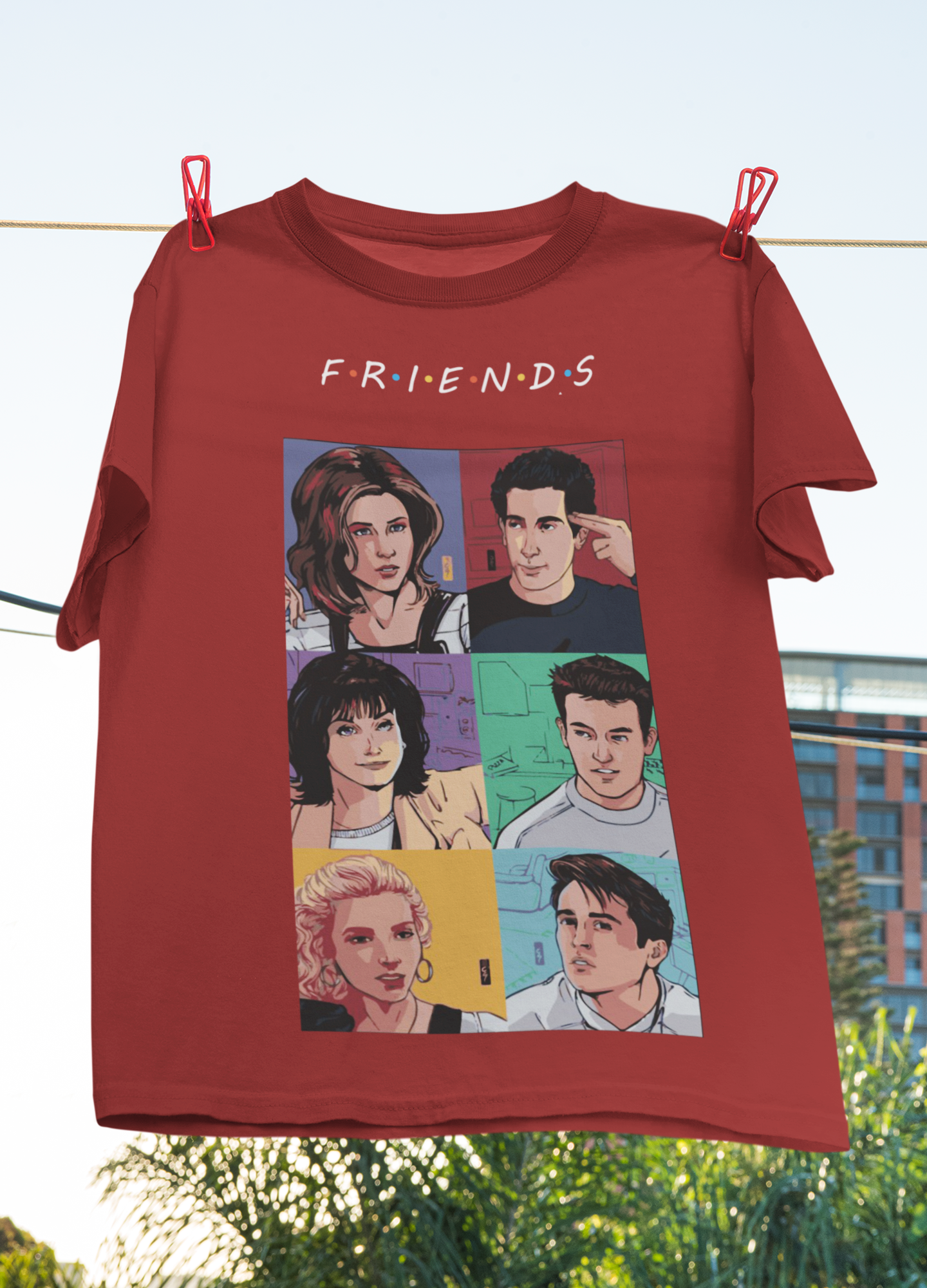 Friends Web Series Mens Half Sleeves T-shirt- FunkyTeesClub
