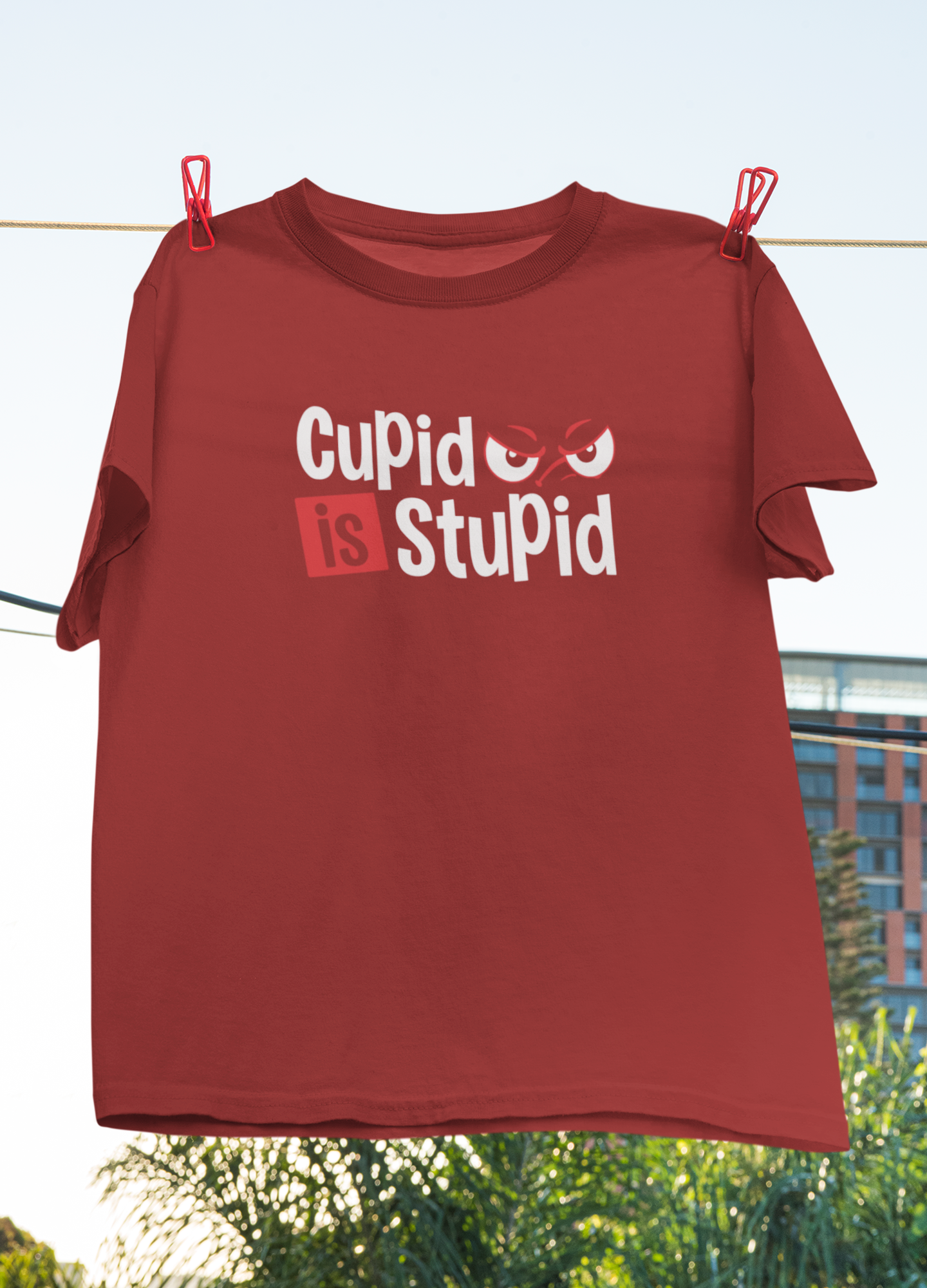 Cupid Stupid Desi Mens Half Sleeves T-shirt- FunkyTeesClub