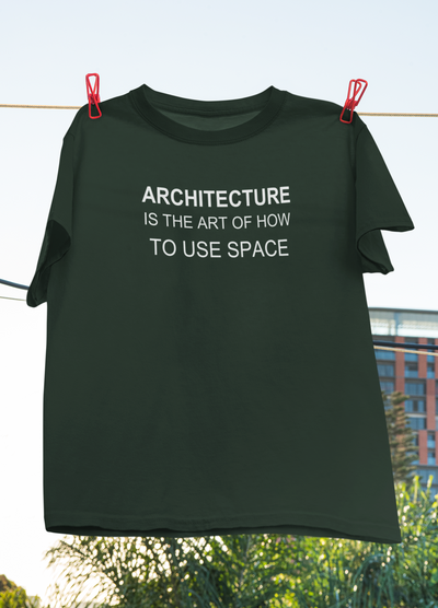 Architecture Is The Art Architect Profession Mens Half Sleeves T-shirt- FunkyTeesClub