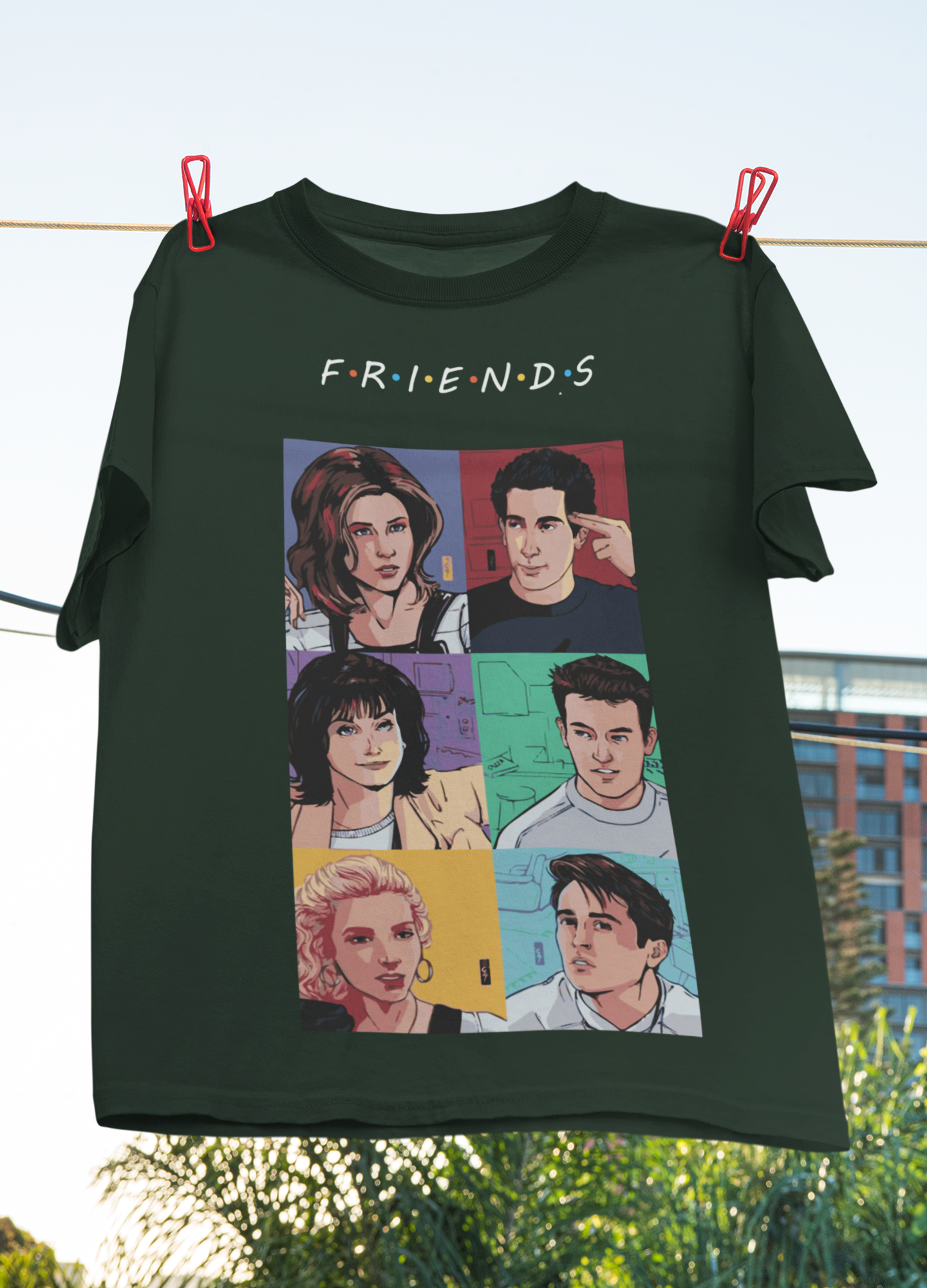 Friends Web Series Mens Half Sleeves T-shirt- FunkyTeesClub