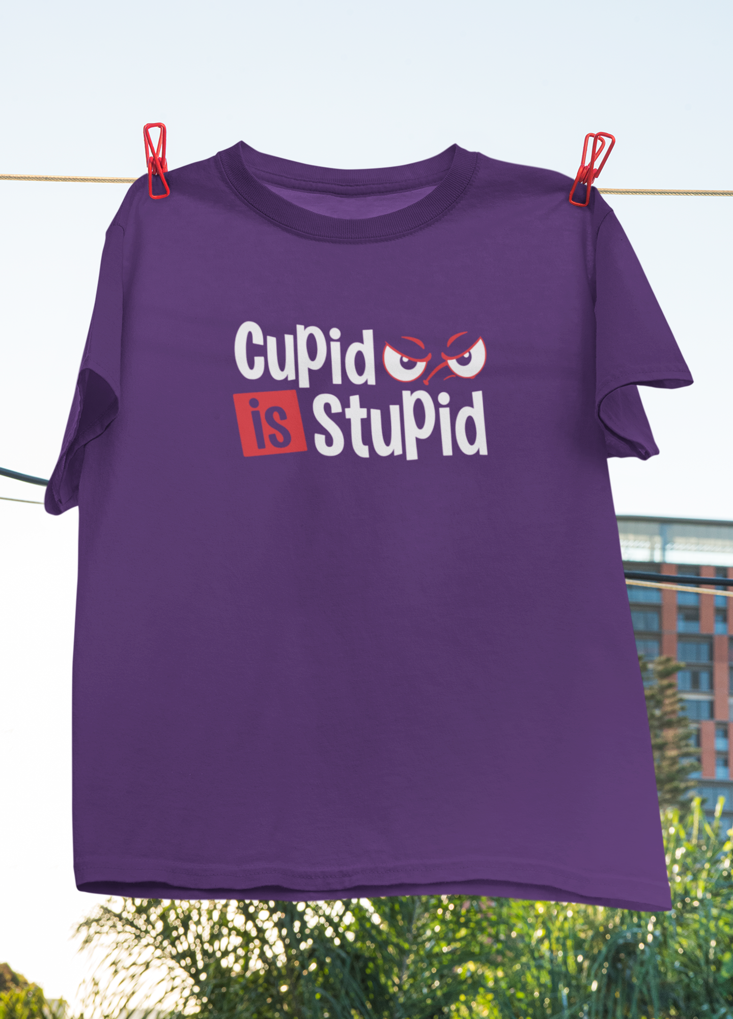 Cupid Stupid Desi Mens Half Sleeves T-shirt- FunkyTeesClub