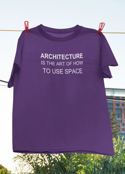 Architecture Is The Art Architect Profession Mens Half Sleeves T-shirt- FunkyTeesClub