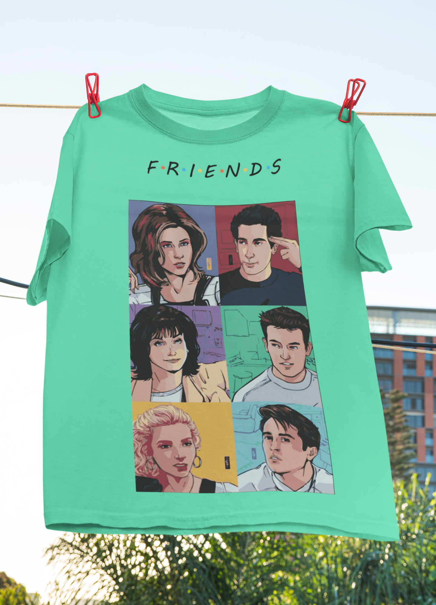 Friends Web Series Mens Half Sleeves T-shirt- FunkyTeesClub
