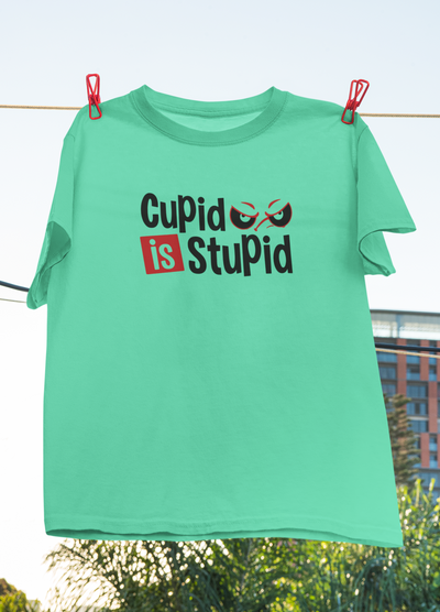 Cupid Stupid Desi Mens Half Sleeves T-shirt- FunkyTeesClub