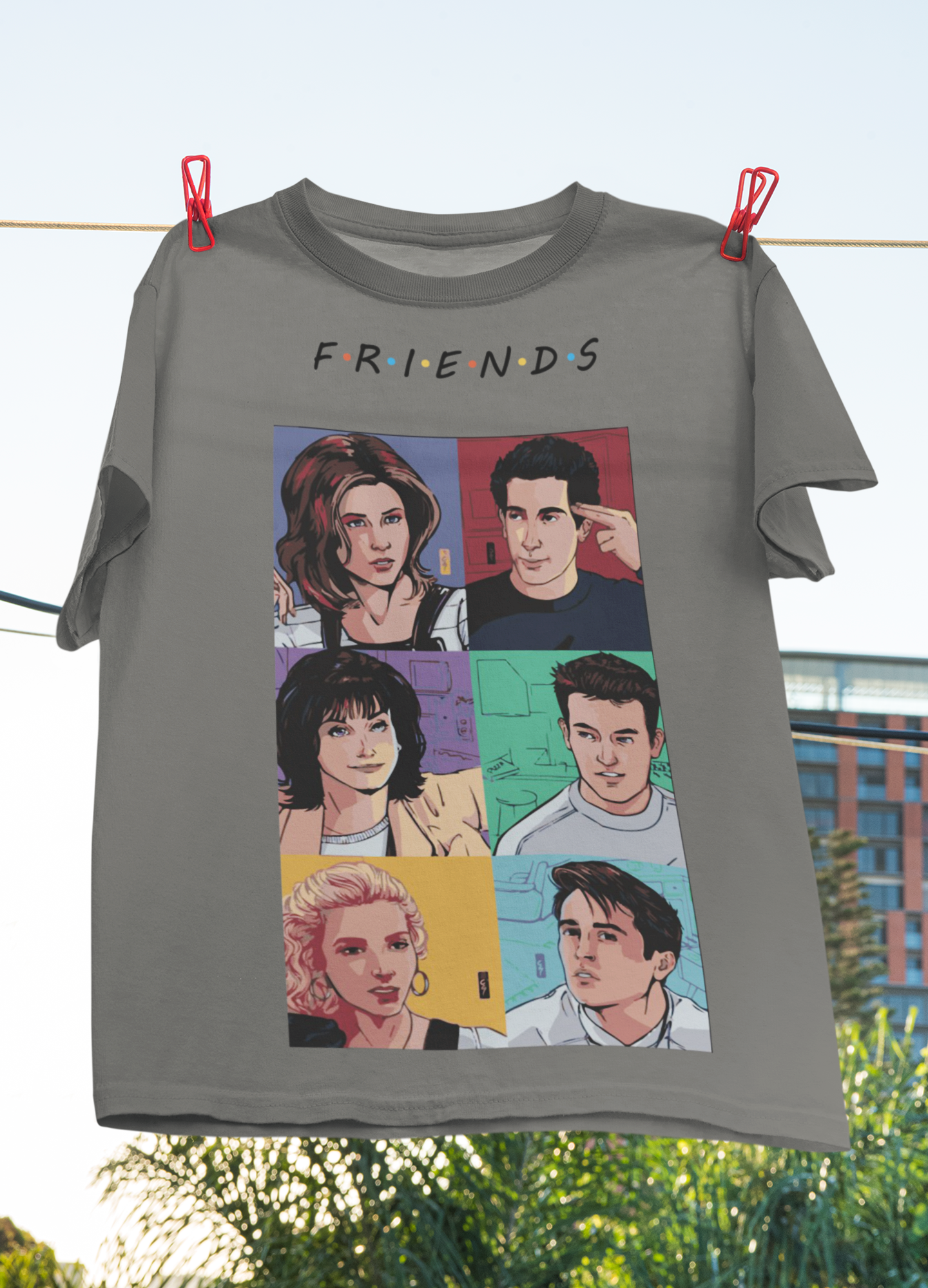 Friends Web Series Mens Half Sleeves T-shirt- FunkyTeesClub