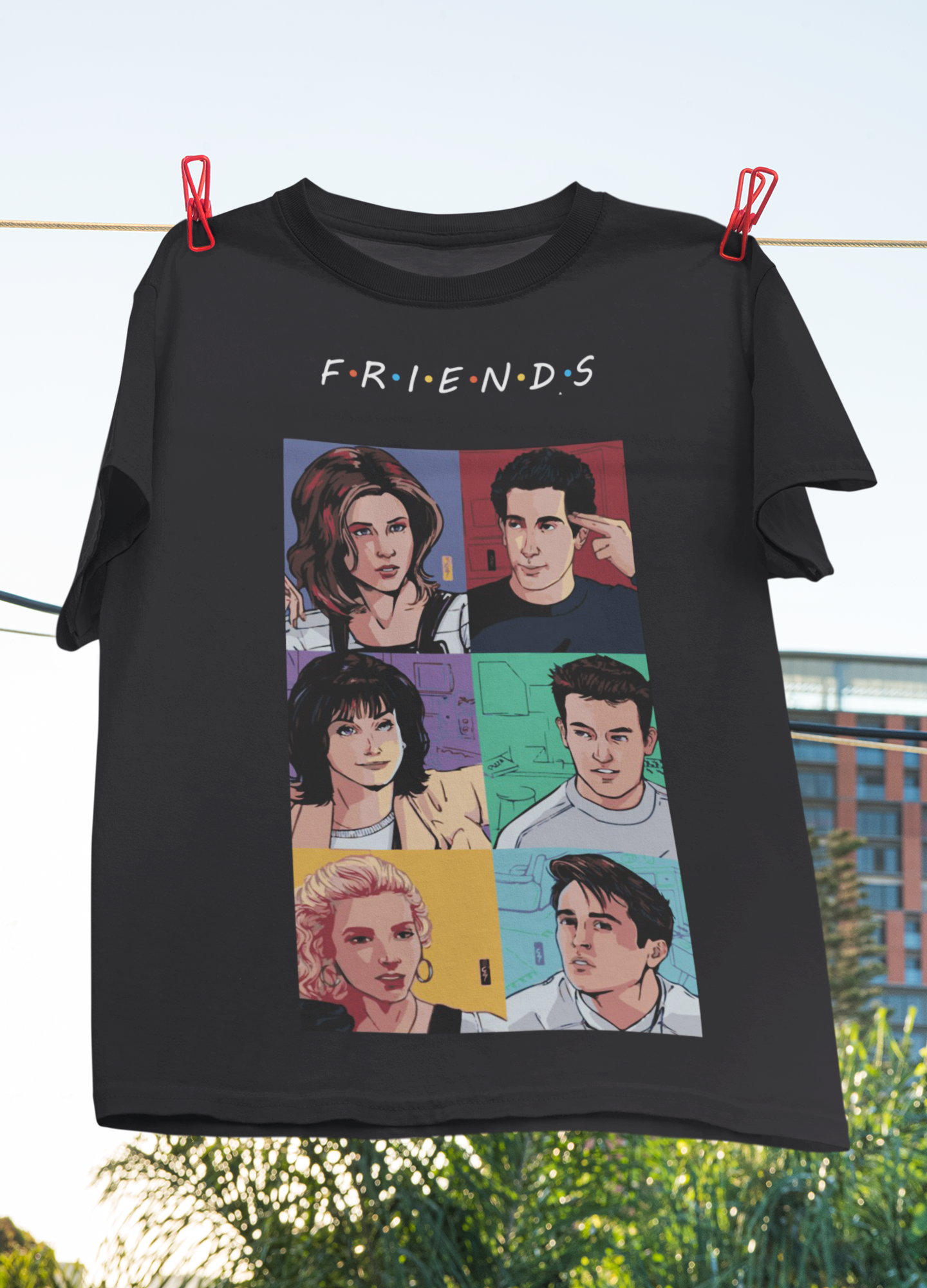 Friends Web Series Mens Half Sleeves T-shirt- FunkyTeesClub