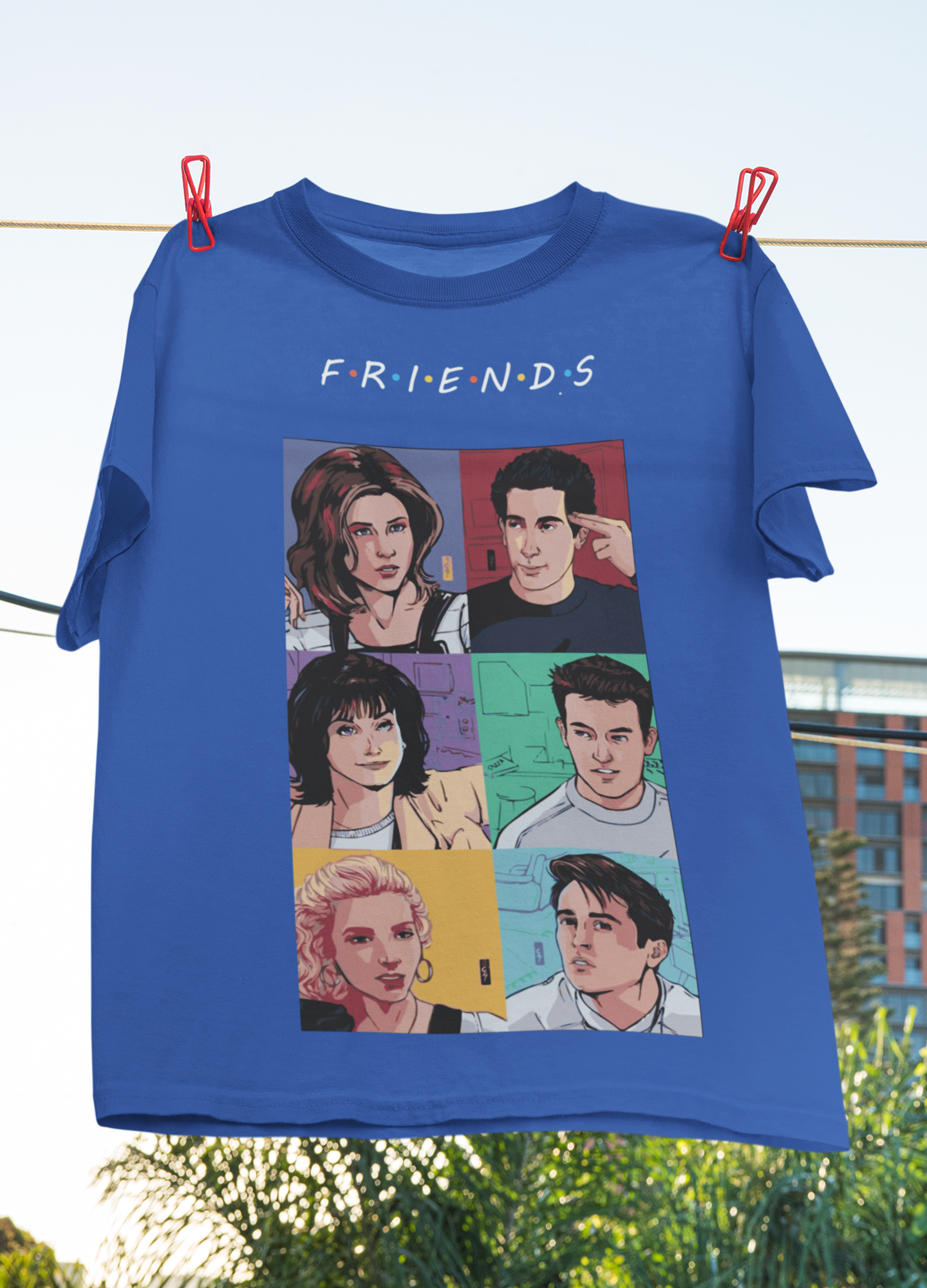 Friends Web Series Mens Half Sleeves T-shirt- FunkyTeesClub