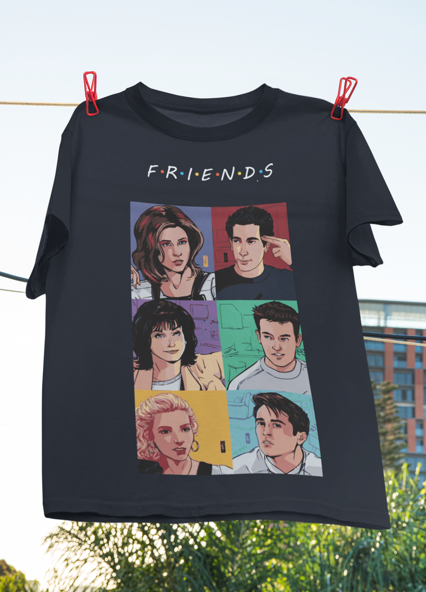 Friends Web Series Mens Half Sleeves T-shirt- FunkyTeesClub