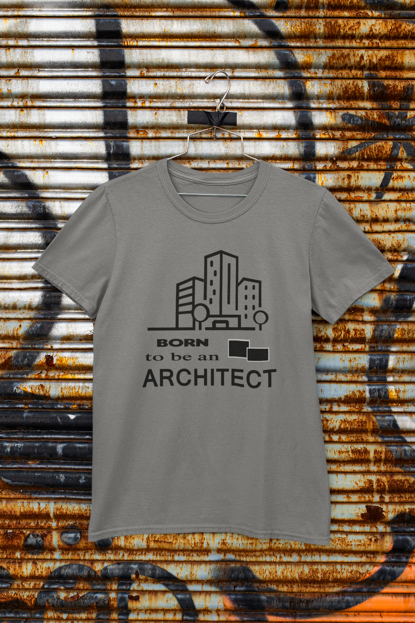 Born To Be An Architect Profession Mens Half Sleeves T-shirt- FunkyTeesClub