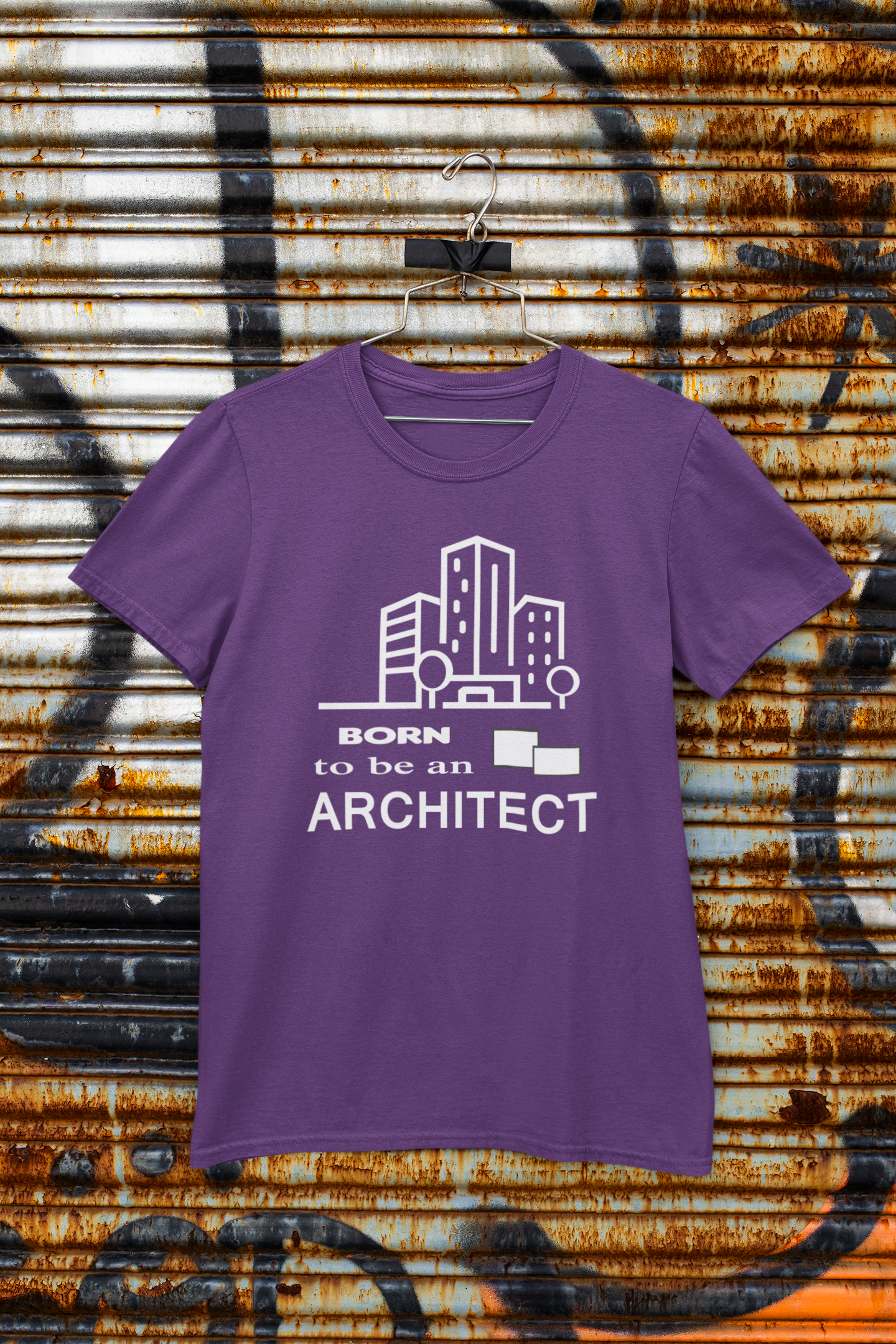 Born To Be An Architect Profession Mens Half Sleeves T-shirt- FunkyTeesClub