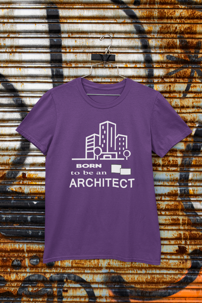 Born To Be An Architect Profession Women Half Sleeves T-shirt- FunkyTeesClub
