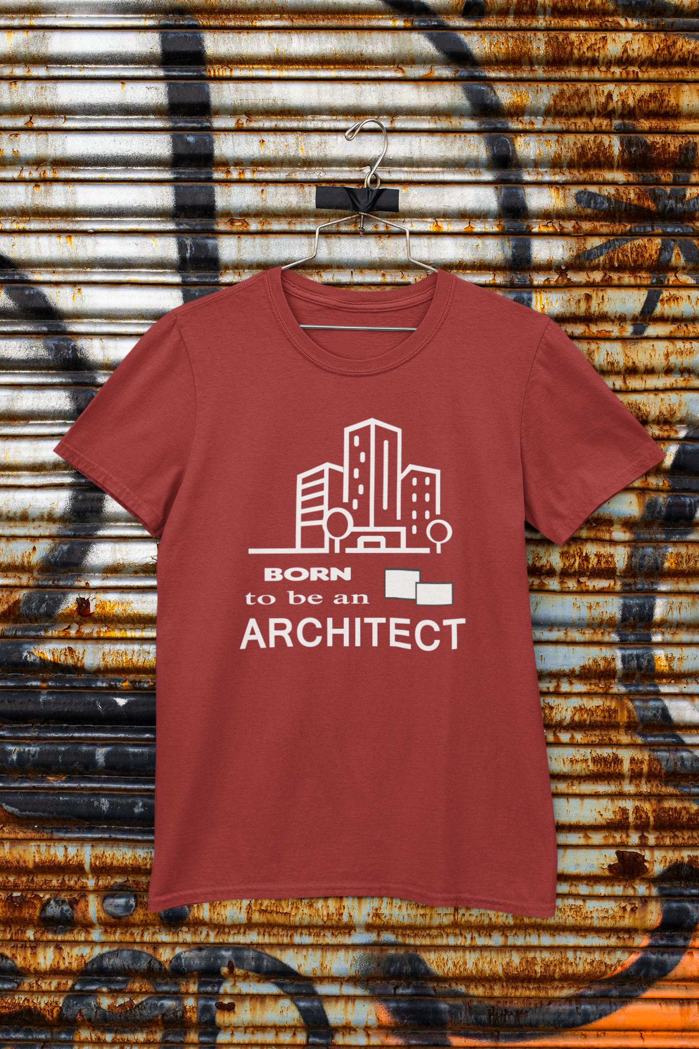 Born To Be An Architect Profession Mens Half Sleeves T-shirt- FunkyTeesClub