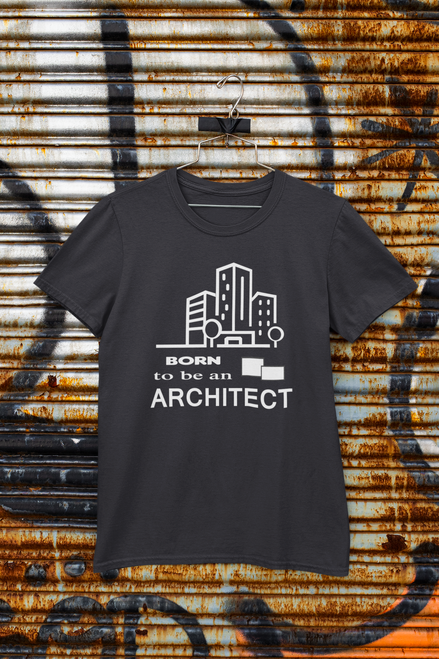 Born To Be An Architect Profession Mens Half Sleeves T-shirt- FunkyTeesClub