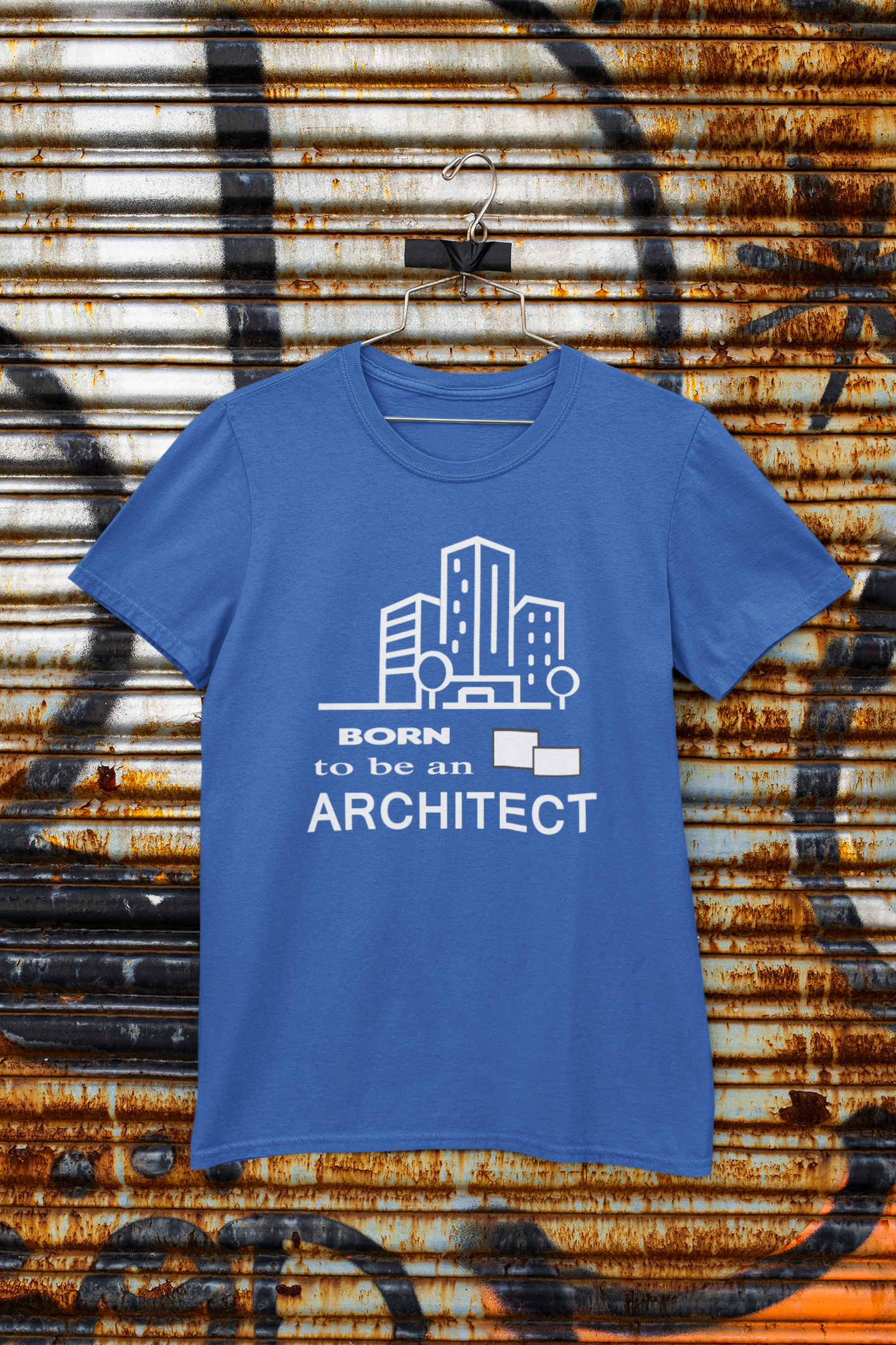 Born To Be An Architect Profession Mens Half Sleeves T-shirt- FunkyTeesClub