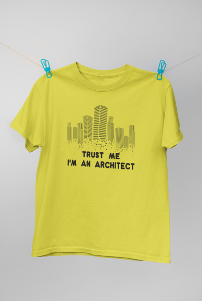 Trust Me I Am An Architect Profession Mens Half Sleeves T-shirt- FunkyTeesClub