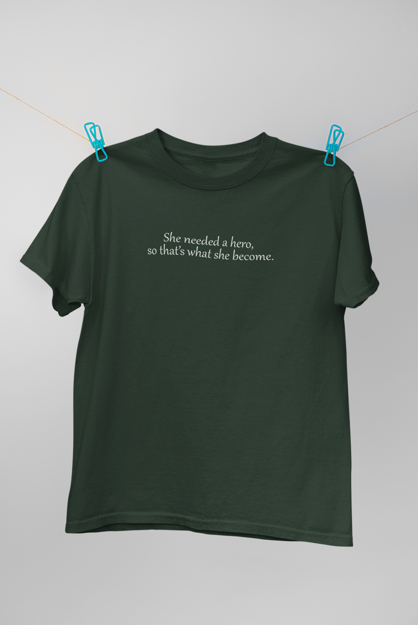 She Needed A Hero So Thats What She Become Women Half Sleeves T-shirt- FunkyTeesClub