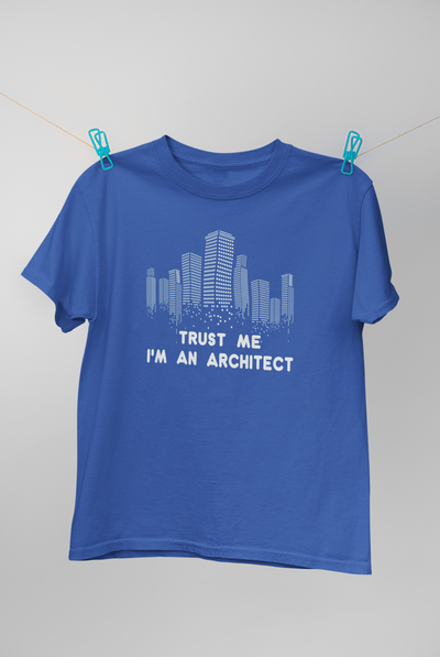 Trust Me I Am An Architect Profession Mens Half Sleeves T-shirt- FunkyTeesClub
