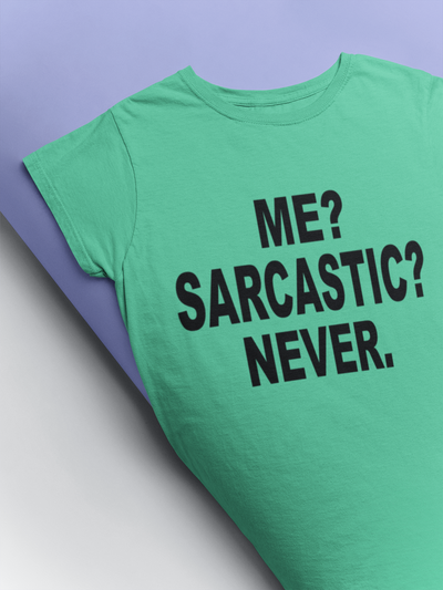Me Sarcastic Never Esha Gupta Celebrity T-shirt- FunkyTeesClub