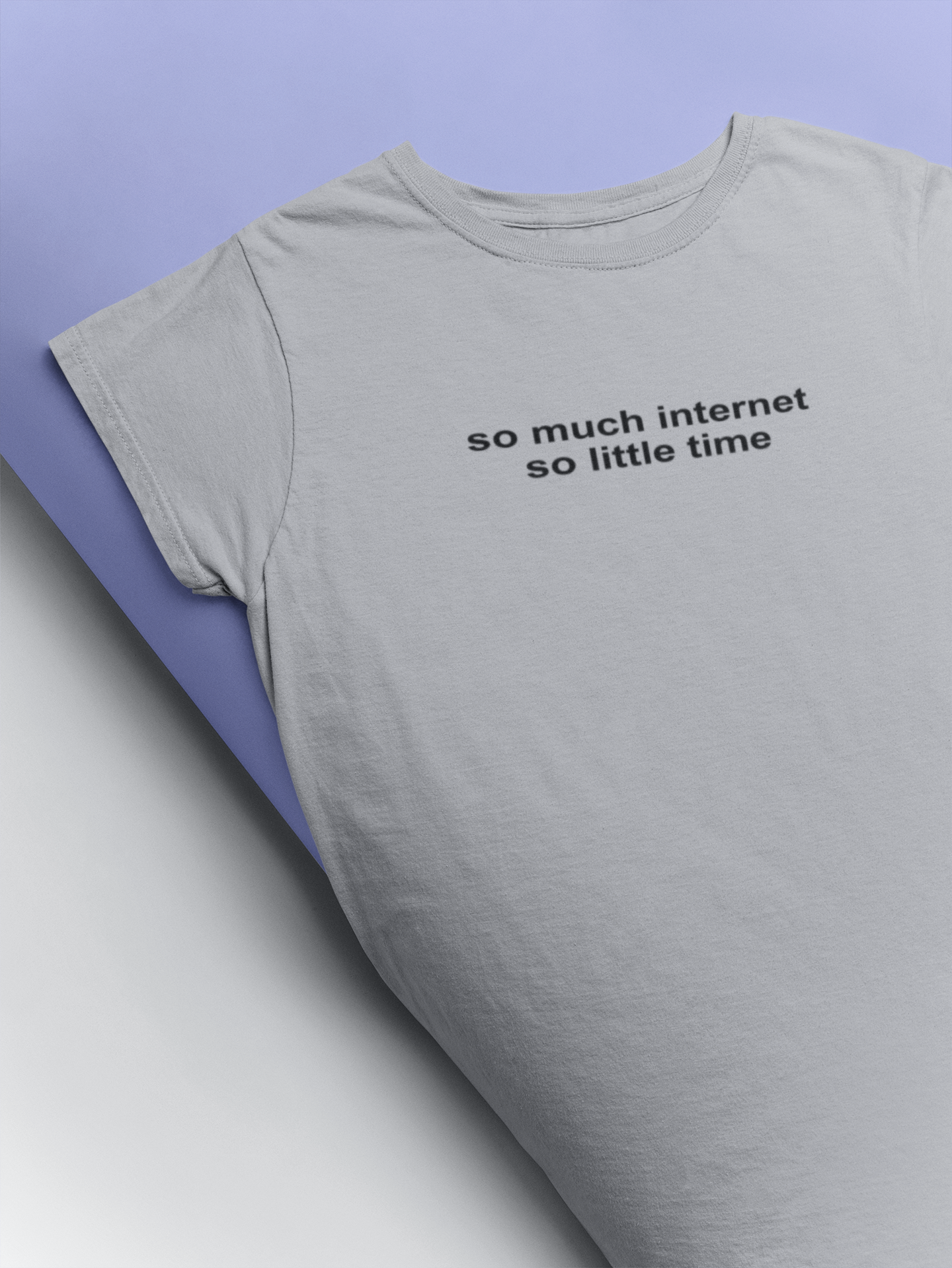 So Much Internet So Little Time Mens Half Sleeves T-shirt- FunkyTeesClub