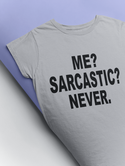Me Sarcastic Never Esha Gupta Celebrity T-shirt- FunkyTeesClub