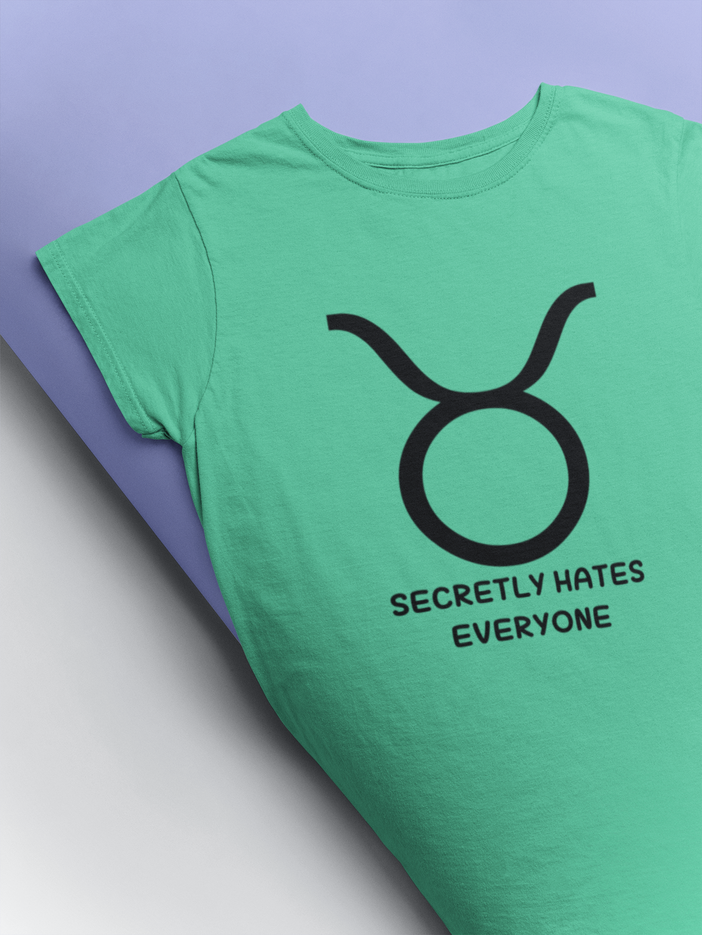 Taurus Zodiac Sign Mens Half Sleeves T-shirt- FunkyTeesClub