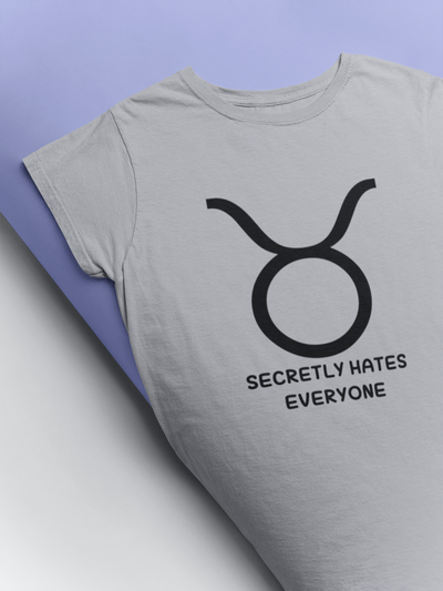 Taurus Zodiac Sign Mens Half Sleeves T-shirt- FunkyTeesClub