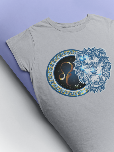 Leo Zodiac Sign Women Half Sleeves T-shirt- FunkyTeesClub