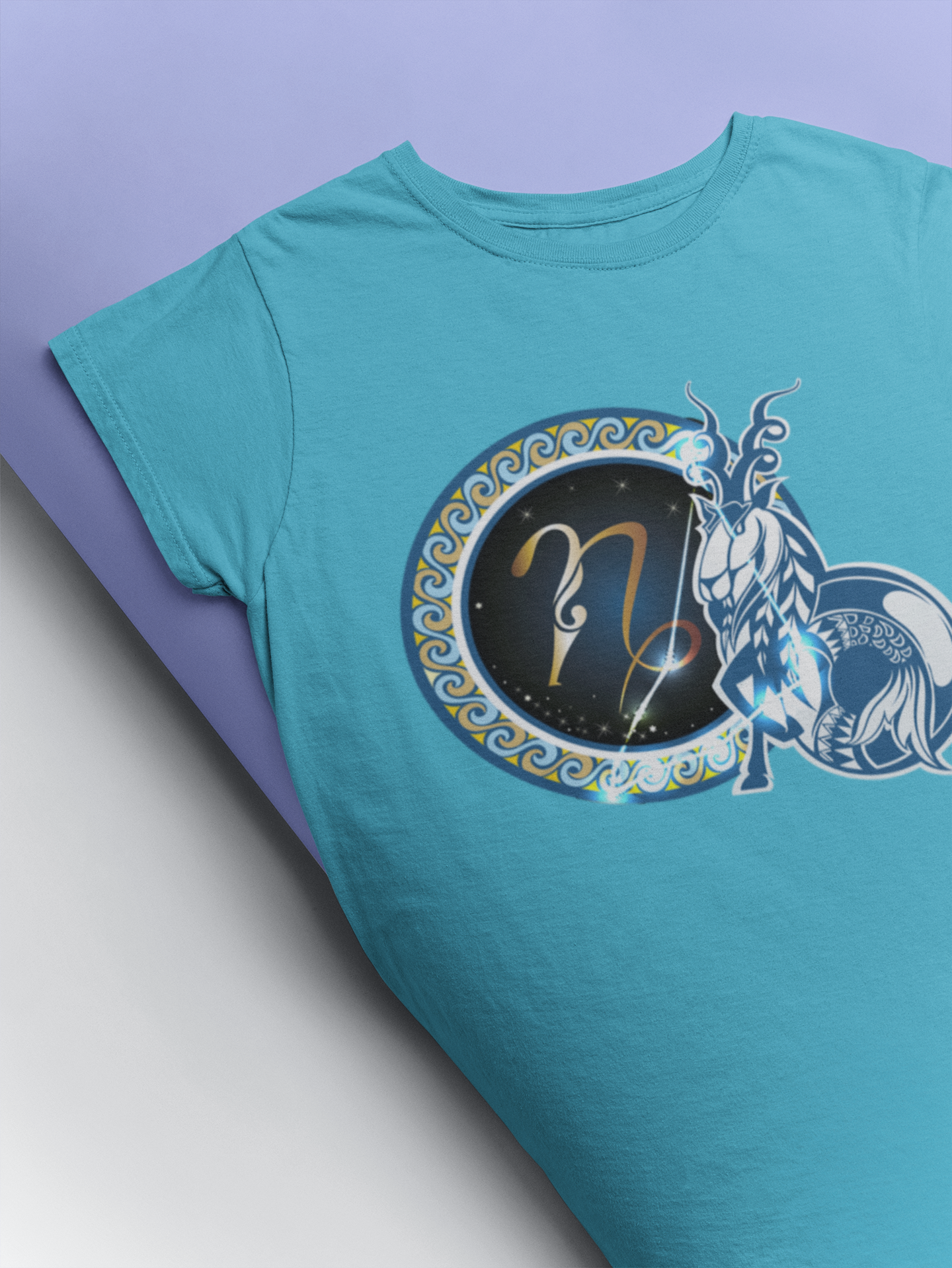 Capricon Zodiac Sign Mens Half Sleeves T-shirt- FunkyTeesClub