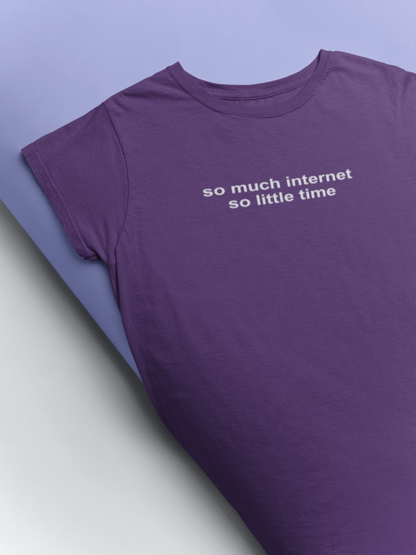 So Much Internet So Little Time Mens Half Sleeves T-shirt- FunkyTeesClub