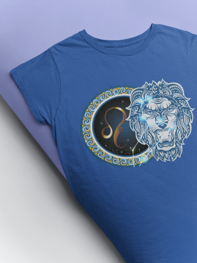 Leo Zodiac Sign Women Half Sleeves T-shirt- FunkyTeesClub