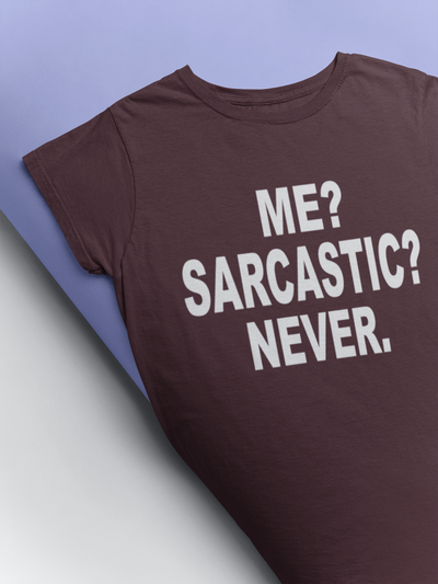 Me Sarcastic Never Esha Gupta Celebrity T-shirt- FunkyTeesClub