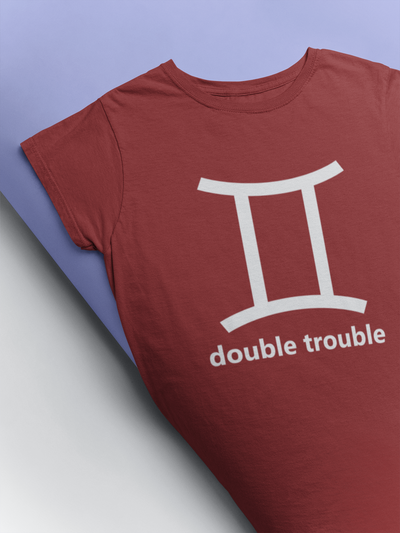 Gemini Zodiac Sign Mens Half Sleeves T-shirt- FunkyTeesClub