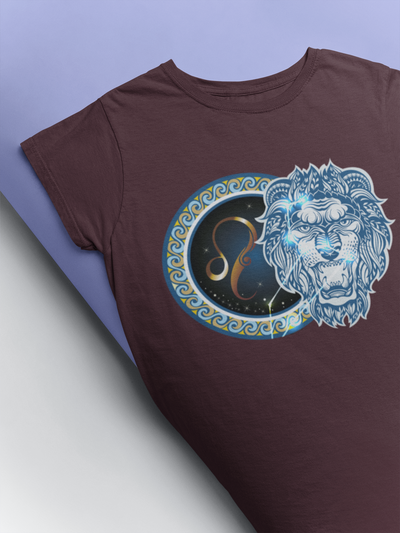 Leo Zodiac Sign Women Half Sleeves T-shirt- FunkyTeesClub