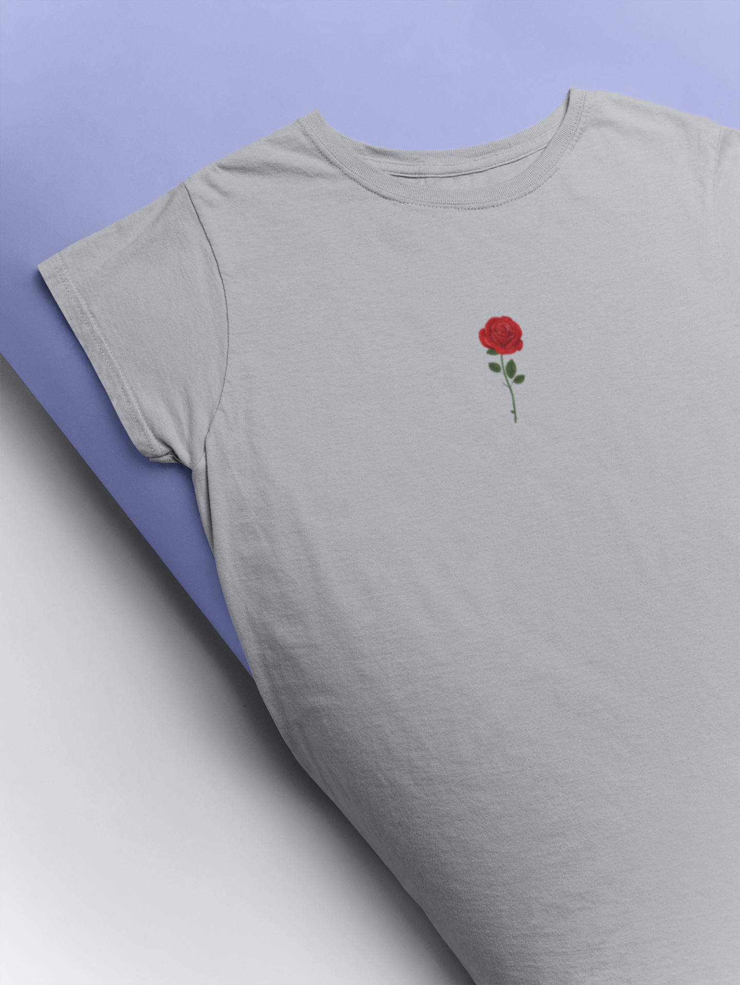 Rose Mens Half Sleeves T-shirt- FunkyTeesClub