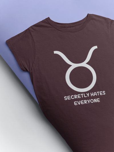 Taurus Zodiac Sign Women Half Sleeves T-shirt- FunkyTeesClub
