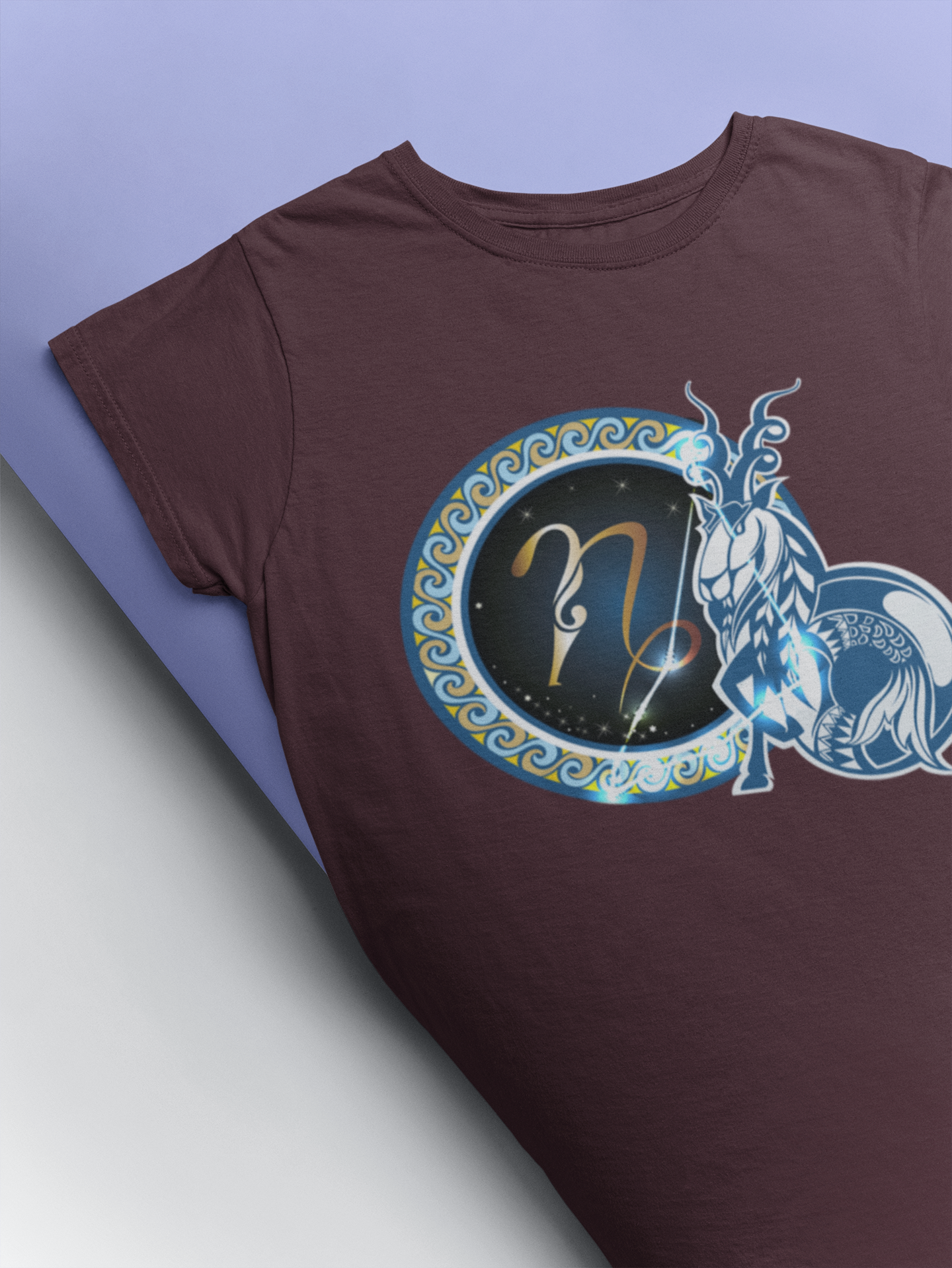 Capricon Zodiac Sign Mens Half Sleeves T-shirt- FunkyTeesClub