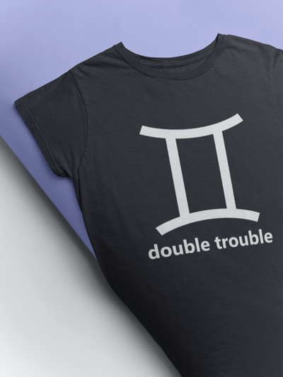 Gemini Zodiac Sign Mens Half Sleeves T-shirt- FunkyTeesClub