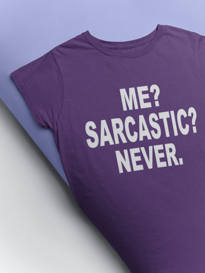 Me Sarcastic Never Esha Gupta Celebrity T-shirt- FunkyTeesClub