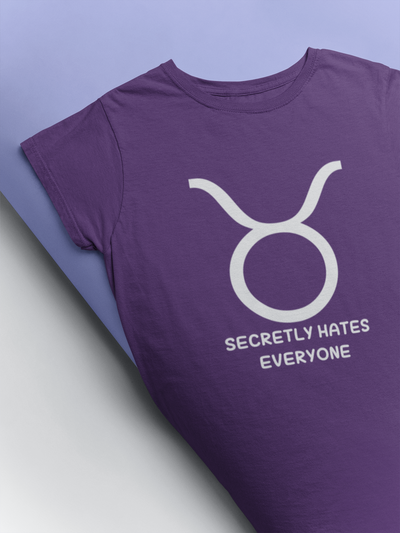 Taurus Zodiac Sign Women Half Sleeves T-shirt- FunkyTeesClub
