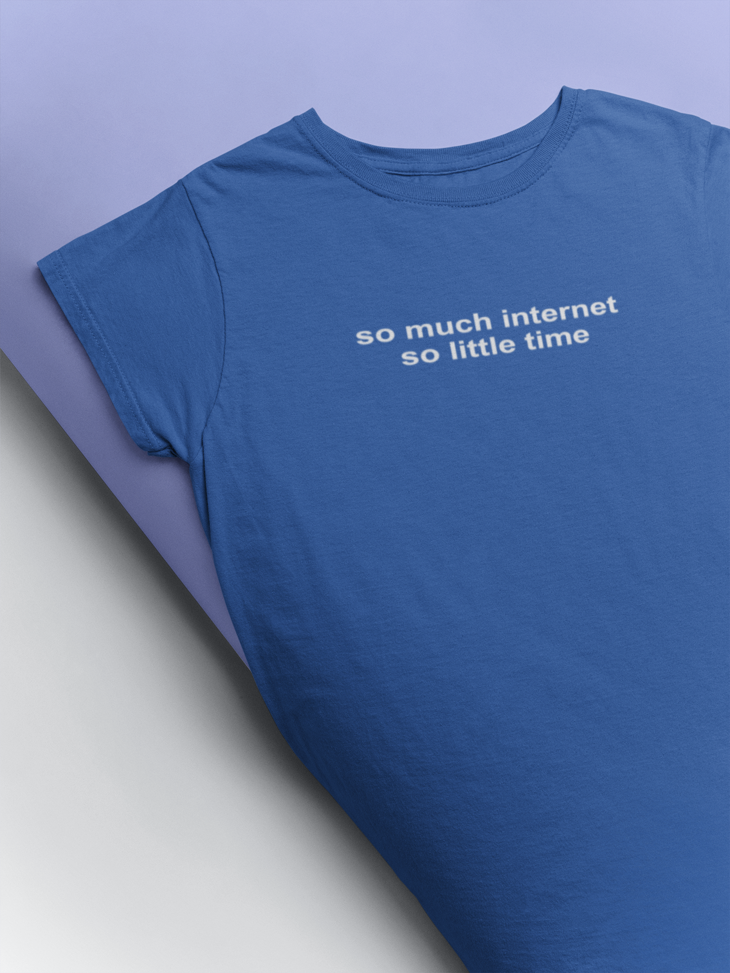 So Much Internet So Little Time Mens Half Sleeves T-shirt- FunkyTeesClub