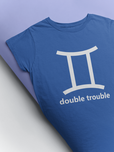 Gemini Zodiac Sign Mens Half Sleeves T-shirt- FunkyTeesClub
