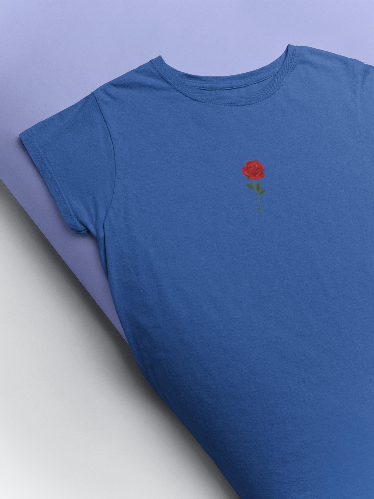 Rose Mens Half Sleeves T-shirt- FunkyTeesClub