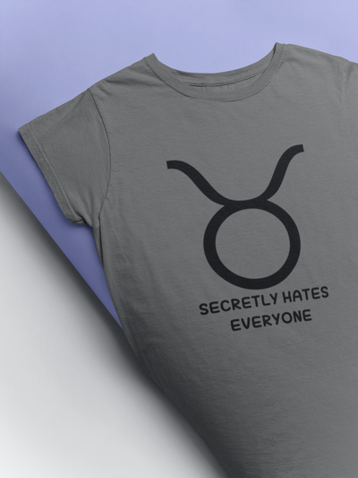 Taurus Zodiac Sign Mens Half Sleeves T-shirt- FunkyTeesClub
