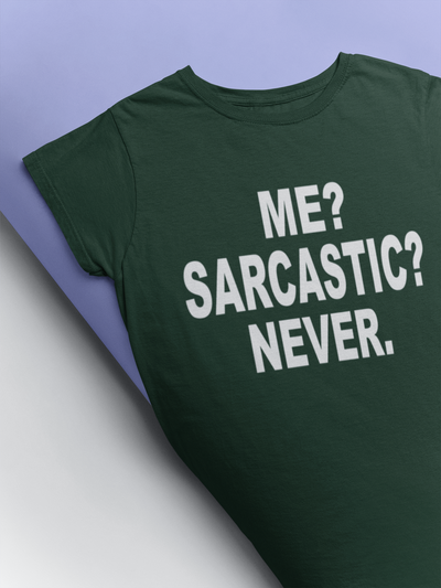 Me Sarcastic Never Esha Gupta Celebrity T-shirt- FunkyTeesClub