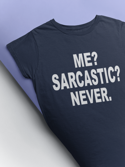 Me Sarcastic Never Esha Gupta Celebrity T-shirt- FunkyTeesClub