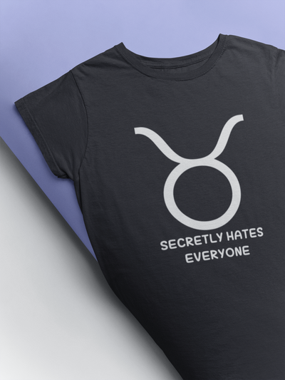 Taurus Zodiac Sign Mens Half Sleeves T-shirt- FunkyTeesClub